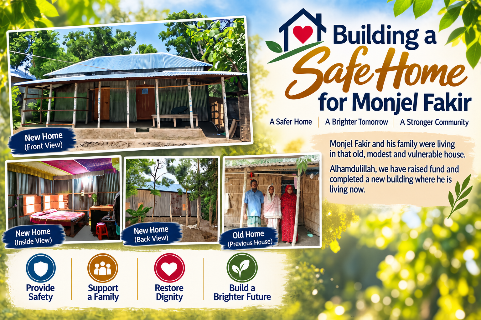 Building a Safe Home for Monjel Fakir