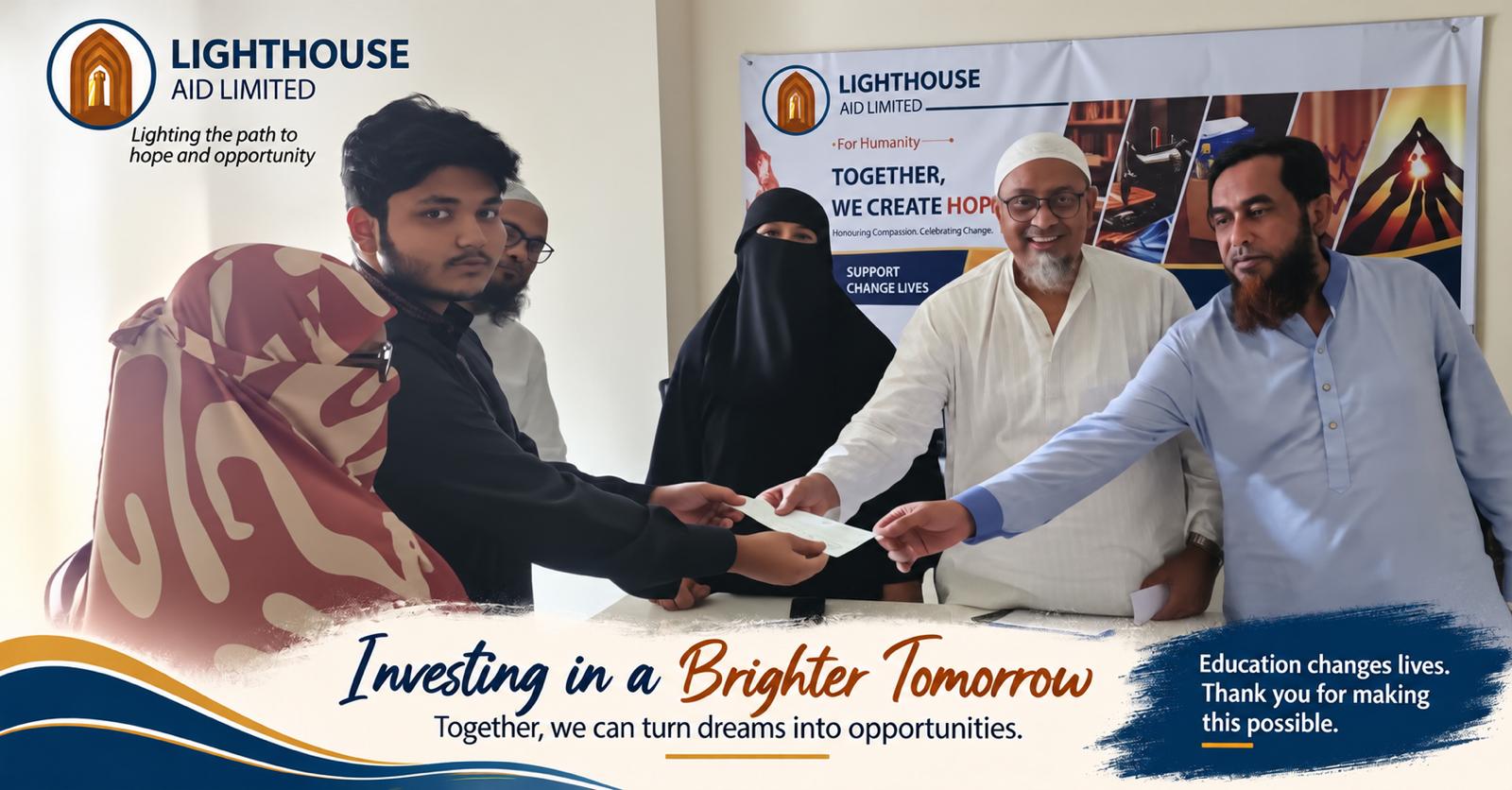 Handover Ceremony to Saad to Continue His Education