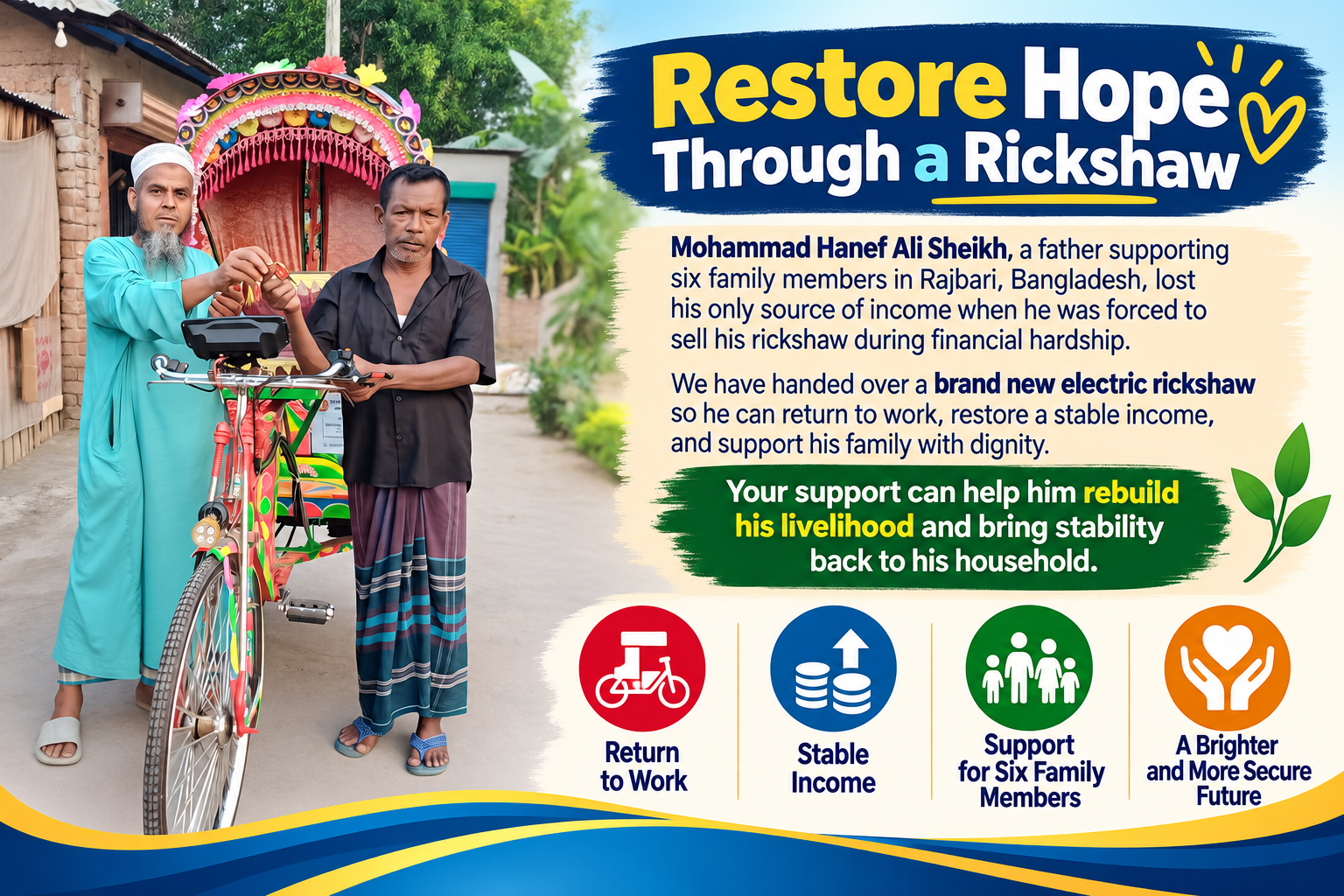 Restore Hope Through a Rickshaw